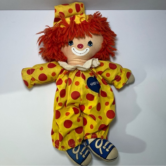 Vintage 1978 Knickerbocker ~ Half Pint ~ 13" Plush Clown Doll Preowned - Picture 4 of 15